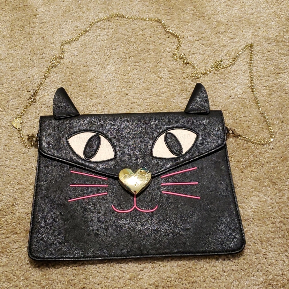 Betsey Johnson cat purse